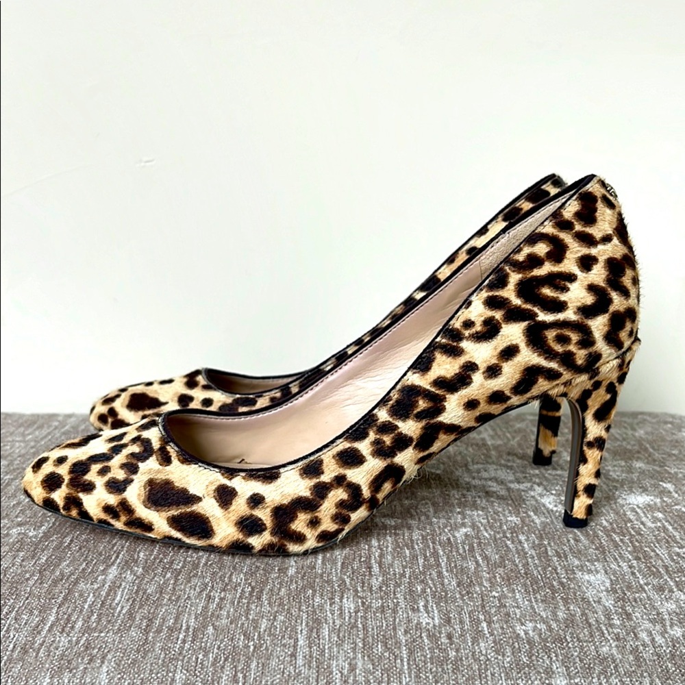 Sam Edelman “Elise” fur heels with animal printt